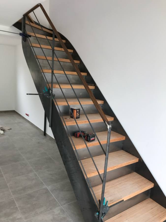 Escalier métal bois sur mesure